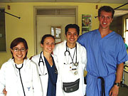 Our medical Spanish students with Guatemalan medical students.